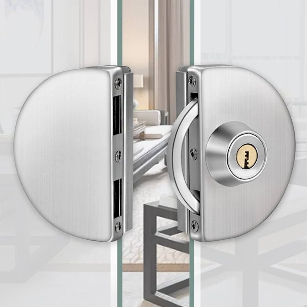 glass door lock